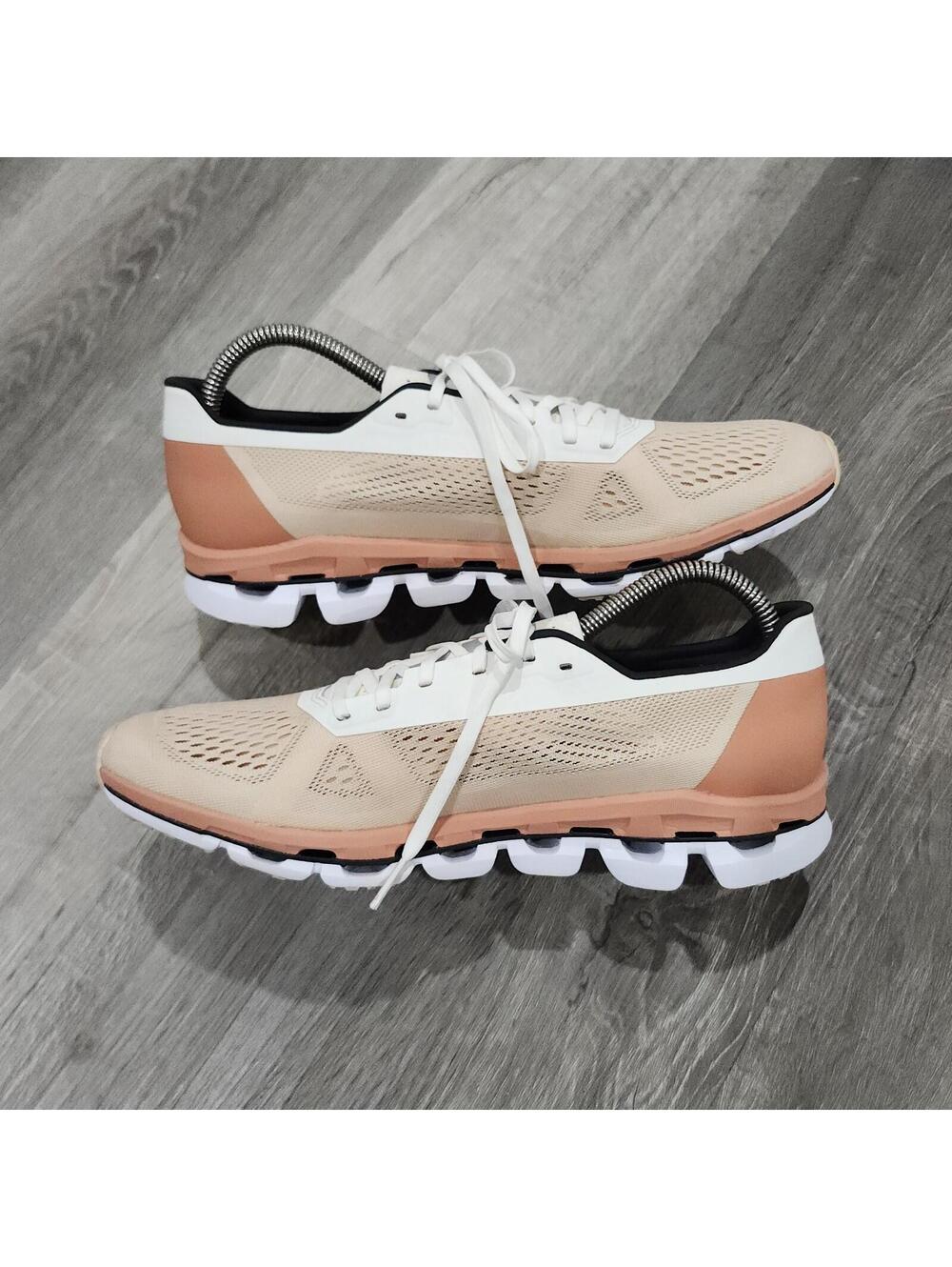 On Cloudboom Savannah/White Running Gym Exercise Train Casual Shoes Womens 10 - Picture 2 of 7